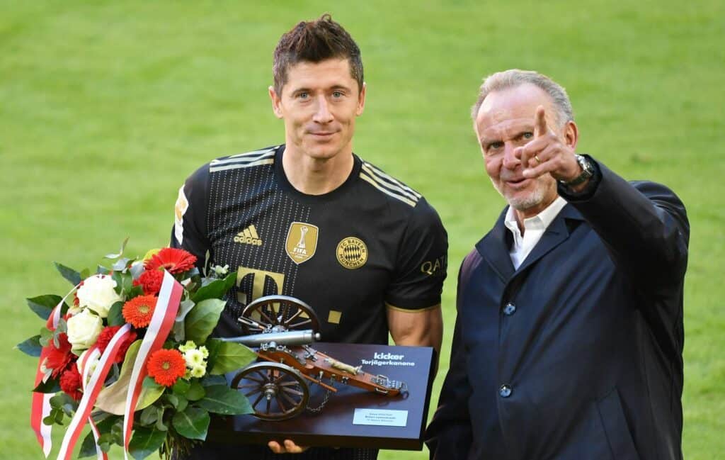Karl-Heinz Rummenigge und Robert Lewandowski
