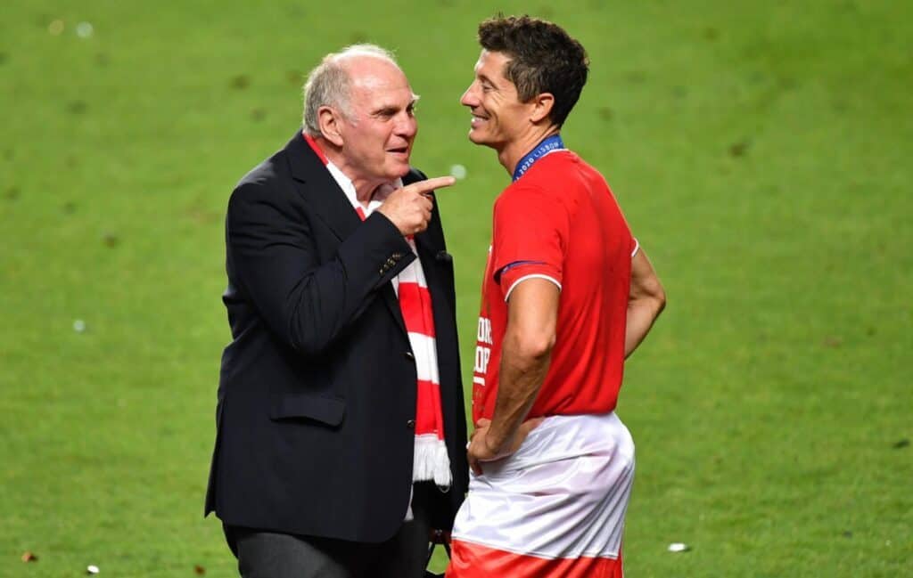 Uli Hoeneß und Robert Lewandowski