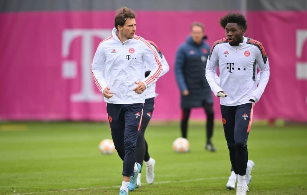 Leon Goretzka und Alphonso Davies
