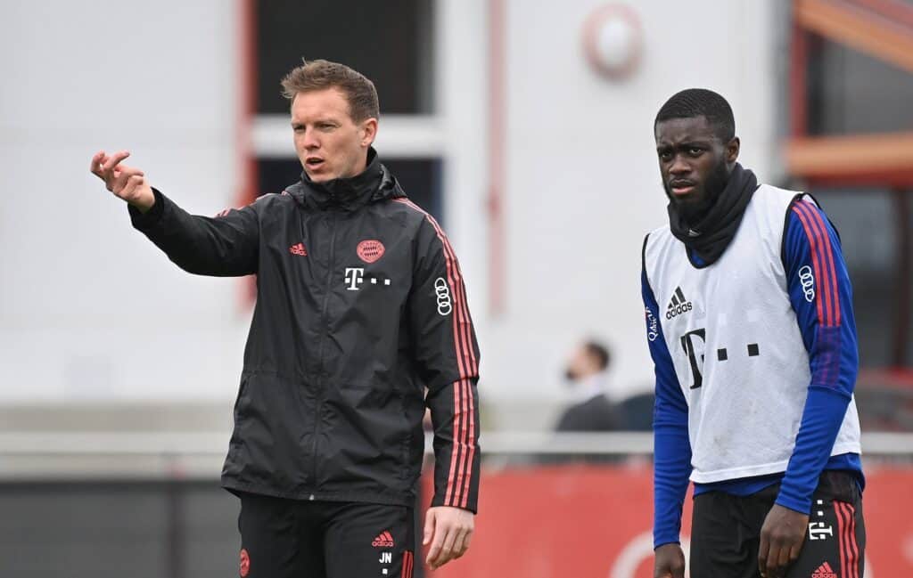 Julian Nagelsmann und Dayot Upamecano