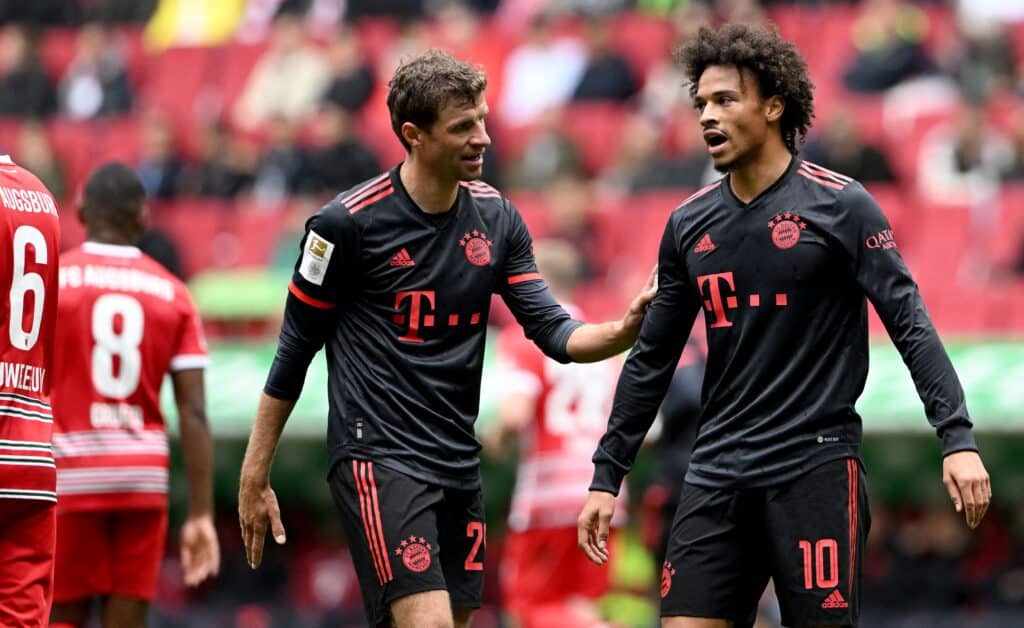 Leroy Sane und Thomas Müller