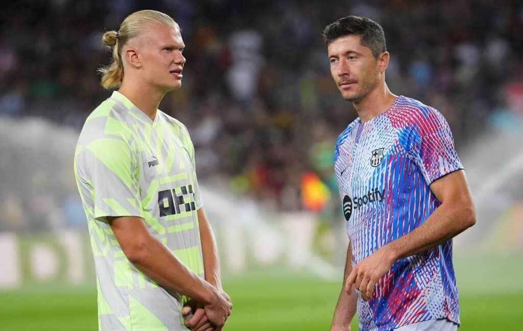 Erling Haaland und Robert Lewandowski