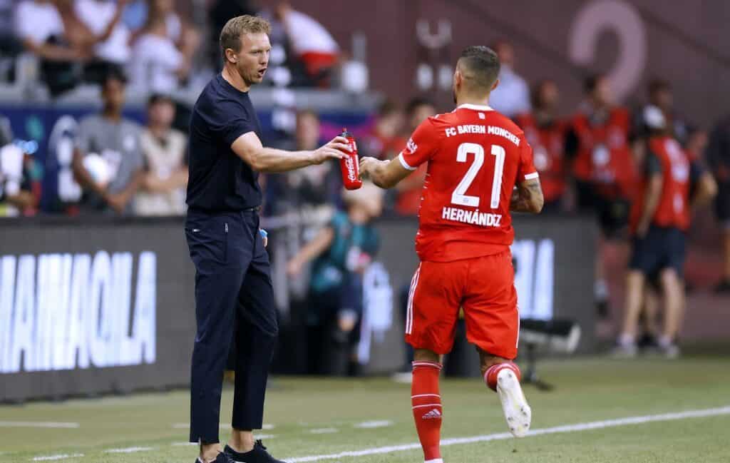 Julian Nagelsmann und Lucas Hernandez