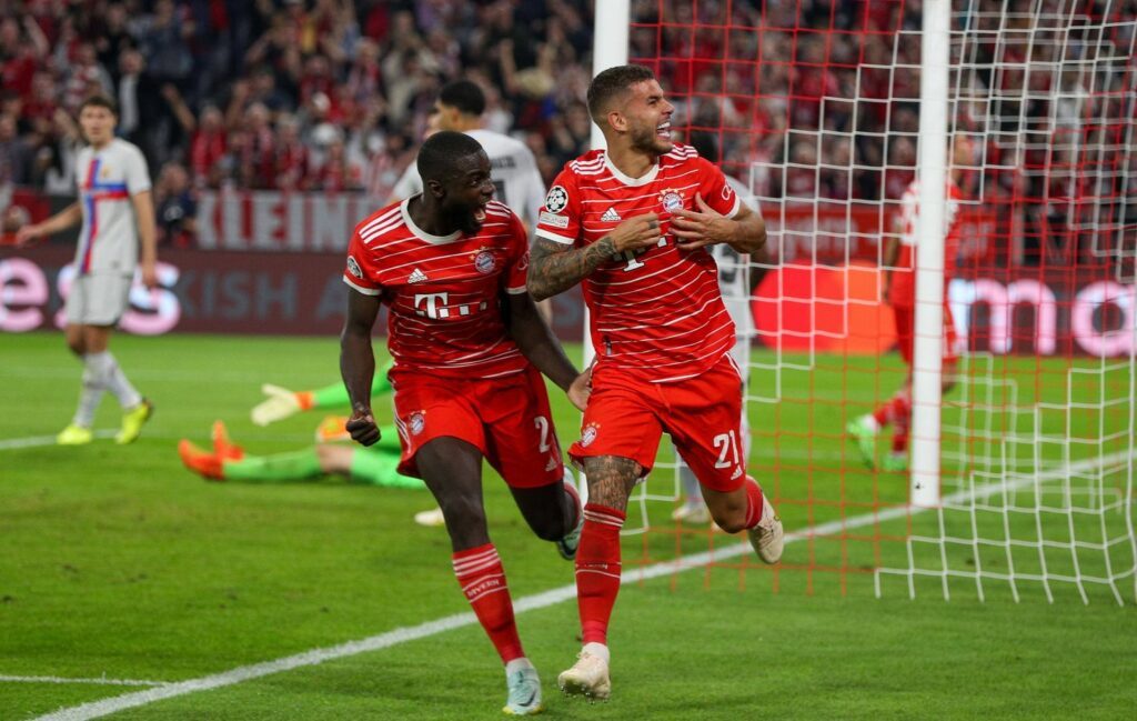 Dayot Upamecano und Lucas Hernandez