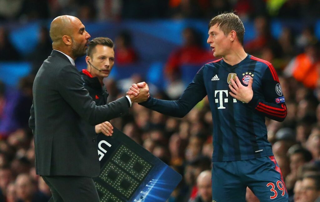 Toni Kroos und Pep Guardiola