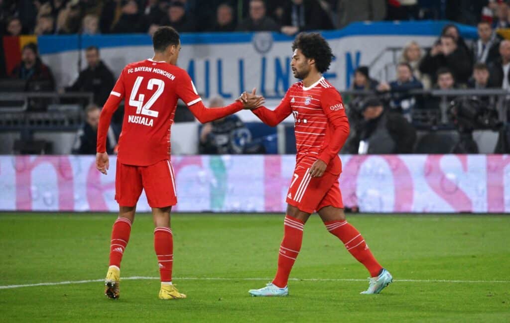 Jamal Musiala und Serge Gnabry