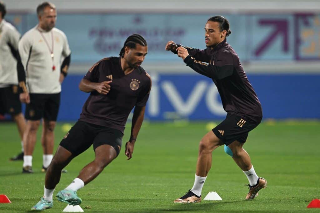 Leroy Sane und Serge Gnabry