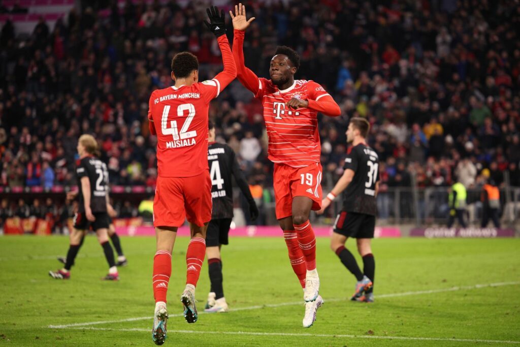 Alphonso Davies und Jamal Musiala