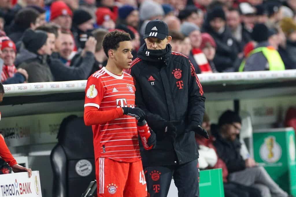 Thomas Tuchel und Jamal Musiala