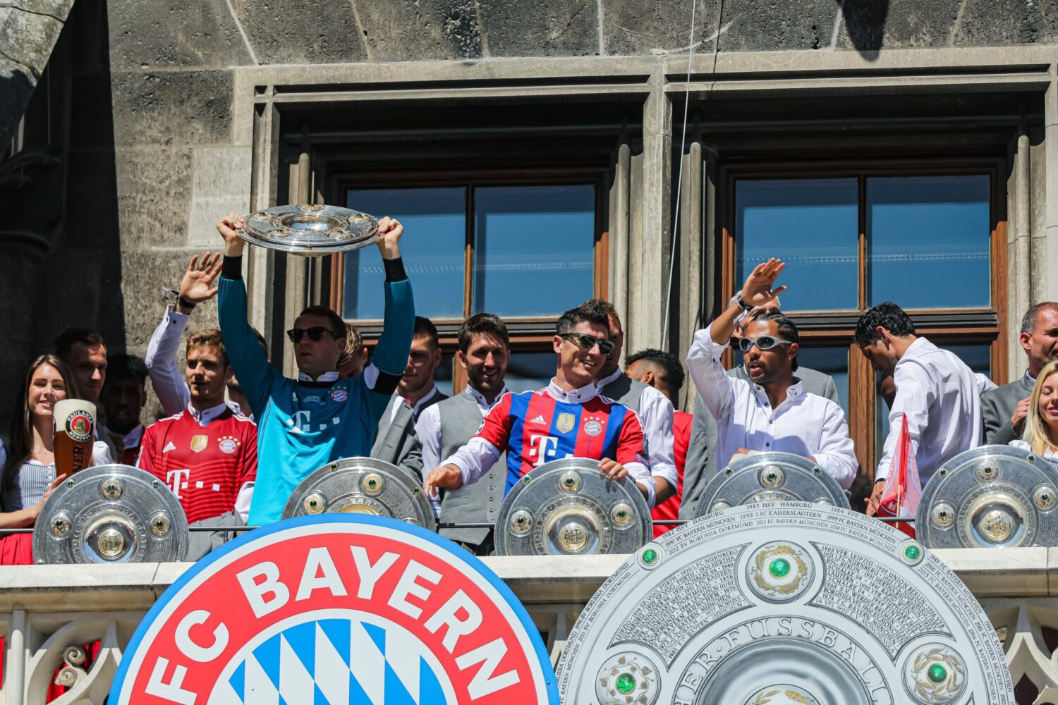 Bayern Meisterfeier Balkon