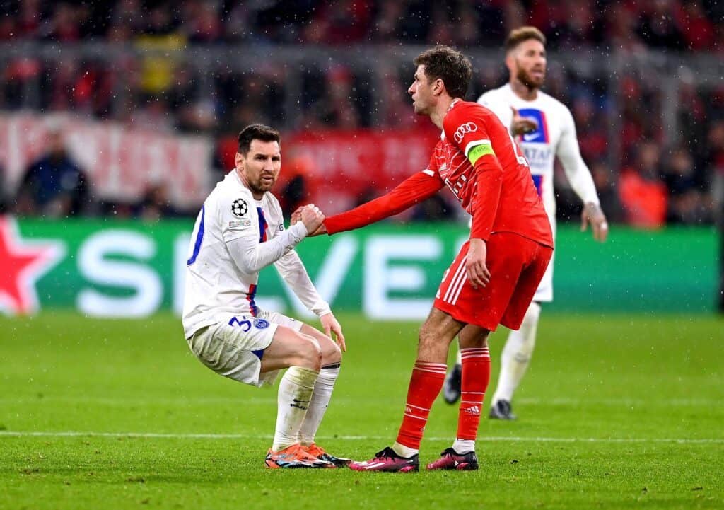Lionel Messi und Thomas Müller