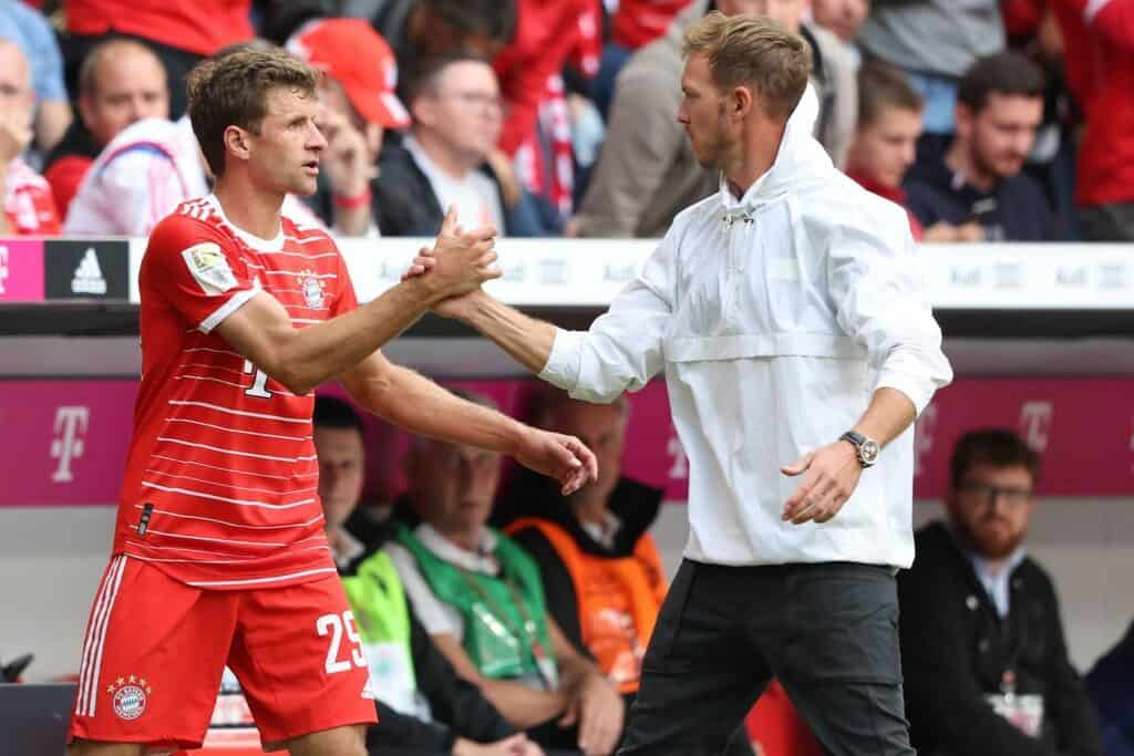 Thomas Müller und Julian Nagelsmann