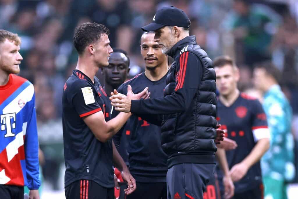 Benjamin Pavard und Thomas Tuchel