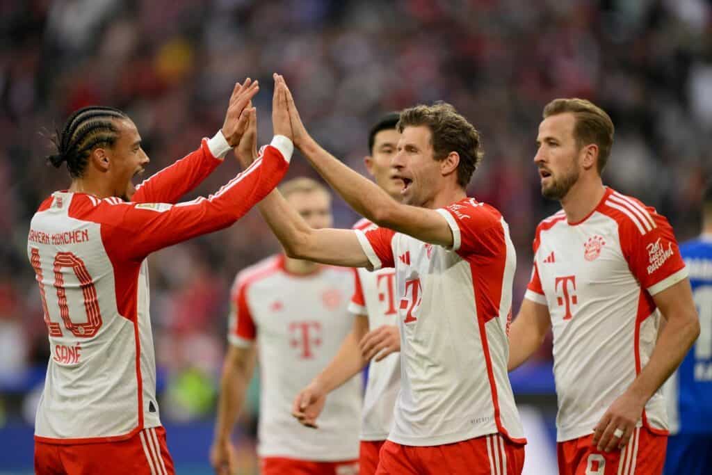 Thomas Müller und Leroy Sane