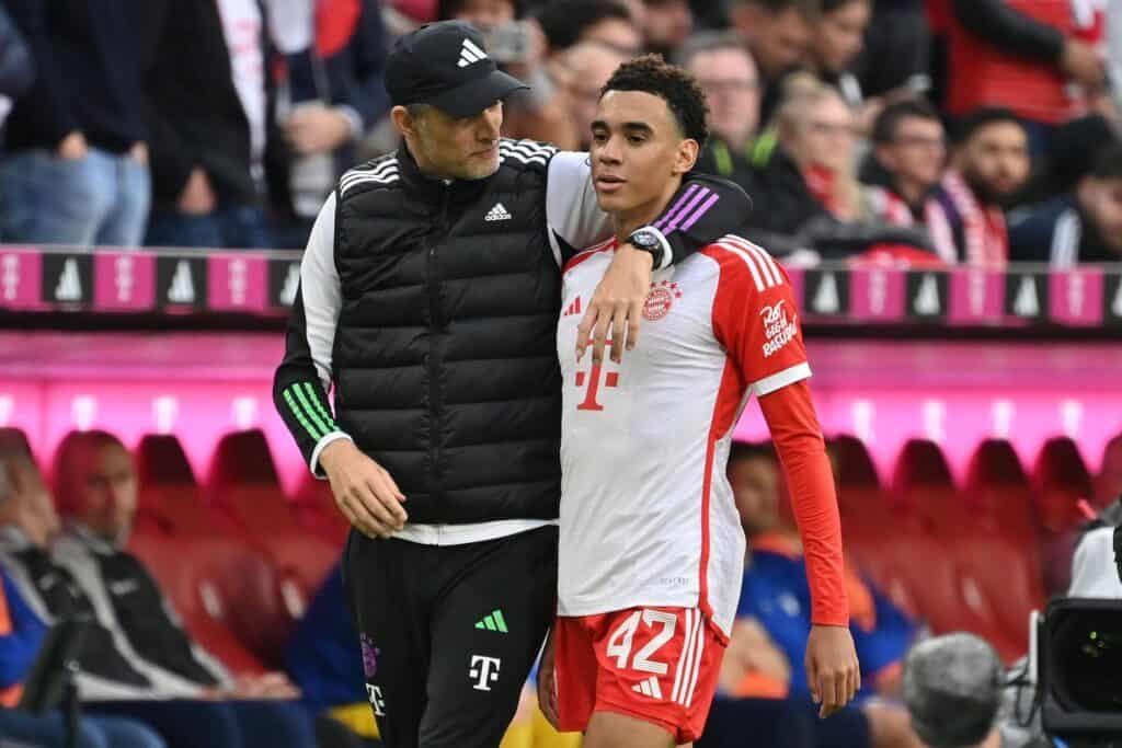 Thomas Tuchel und Jamal Musiala