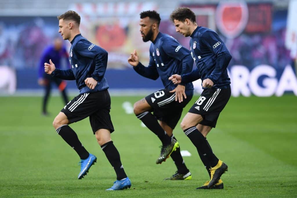 Joshua Kimmich, Leon Goretzka und Eric Maxim Choupo-Moting