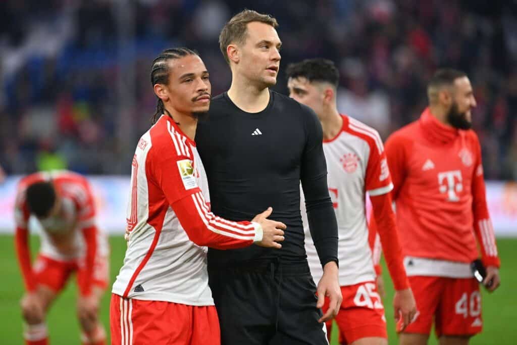 Leroy Sane und Manuel Neuer