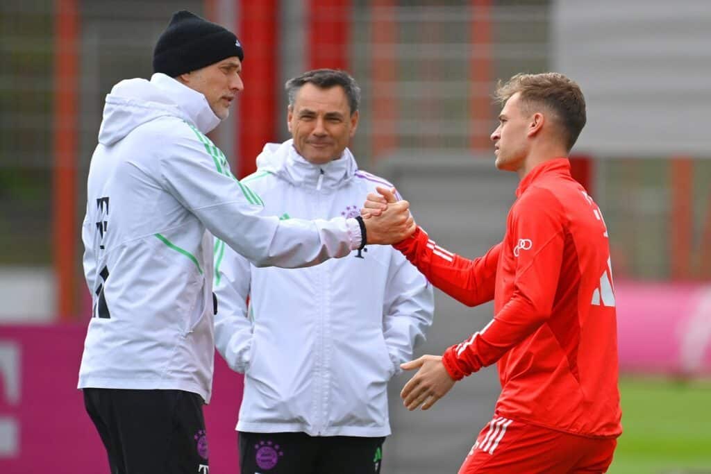 Thomas Tuhel und Joshua Kimmich