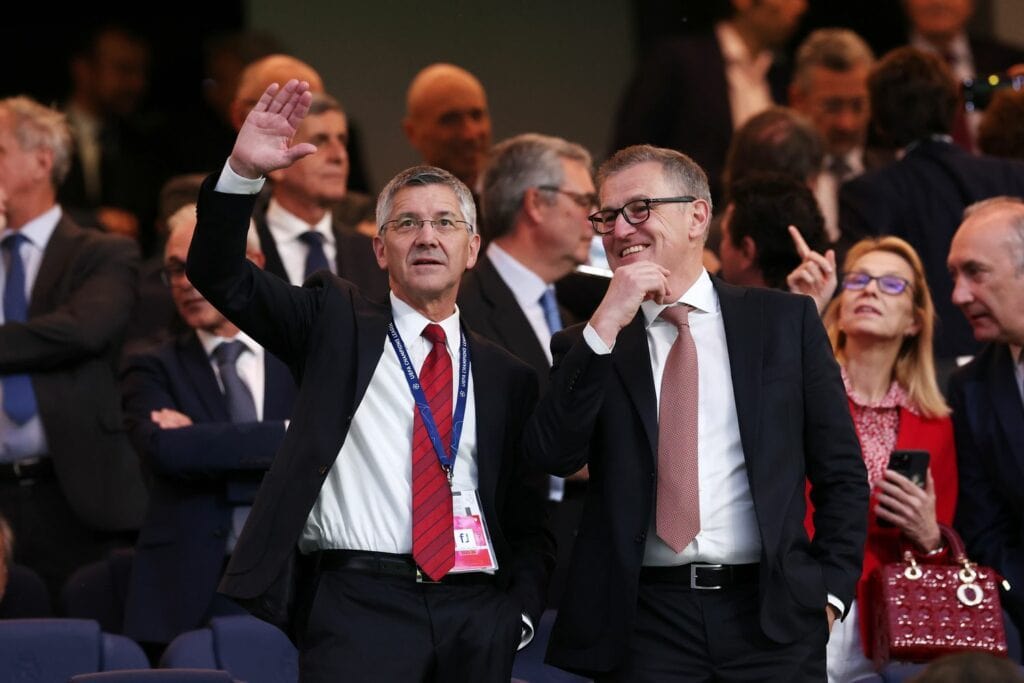 Jan-Christian Dreesen und Herbert Hainer