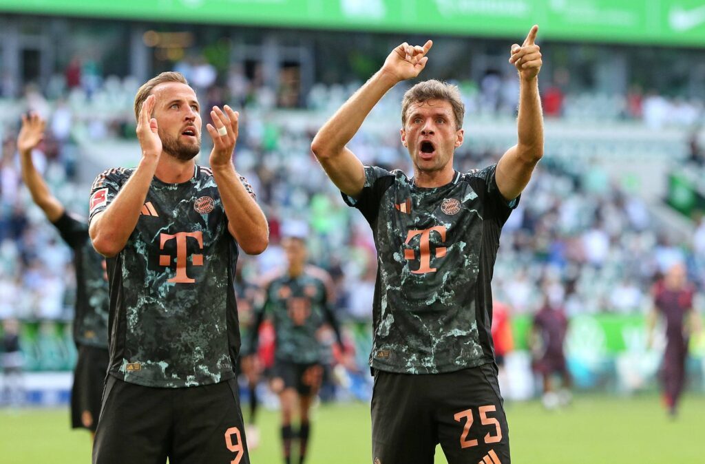 Thomas Müller und Harry Kane