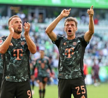 Thomas Müller und Harry Kane