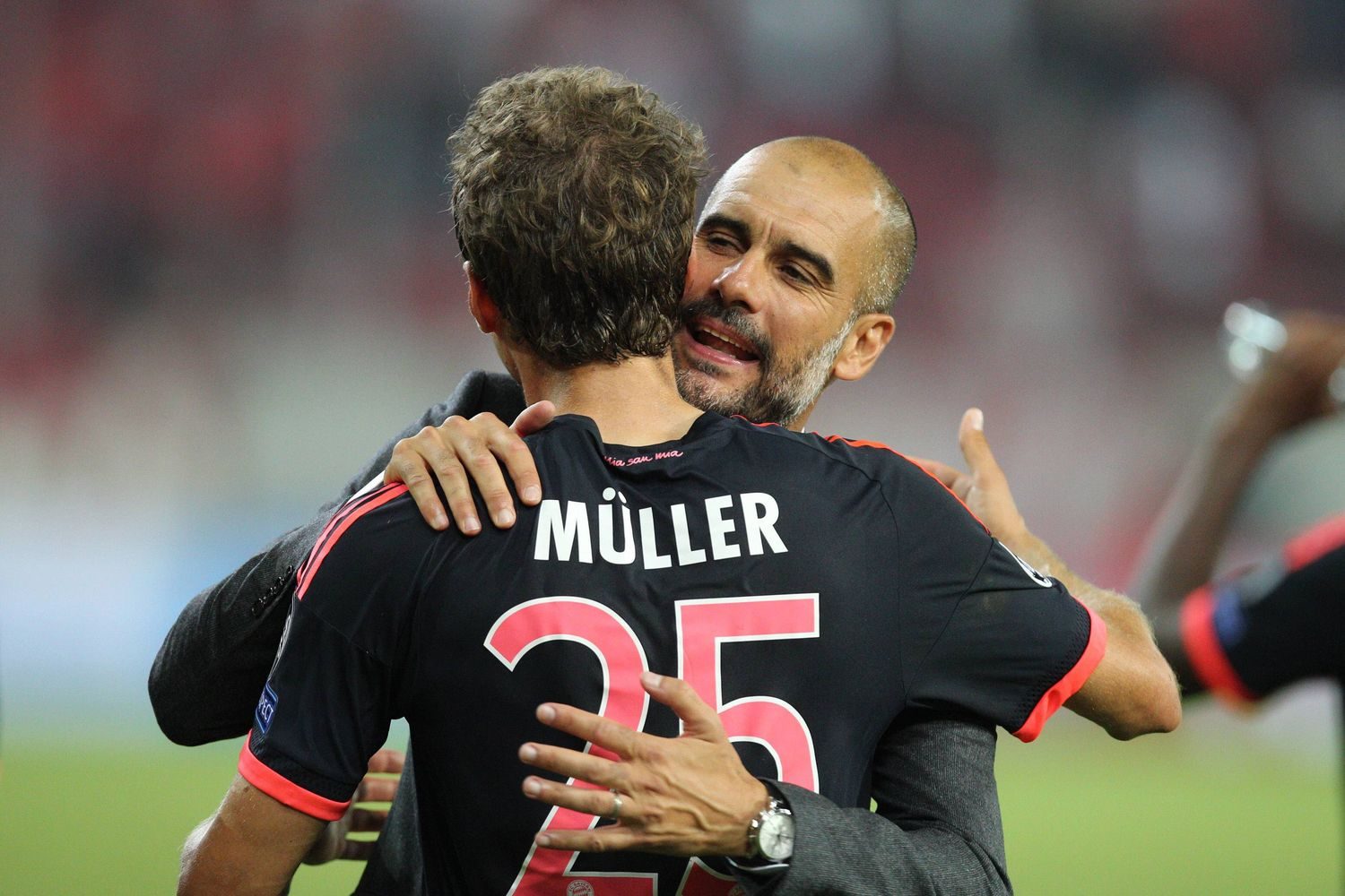 Thomas Müller und Pep Guardiola