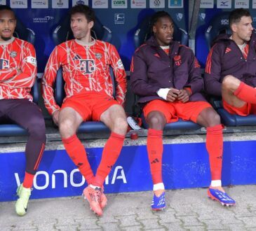 Leroy Sane, Thomas Müller, Matys Tel, Leon Goretzka