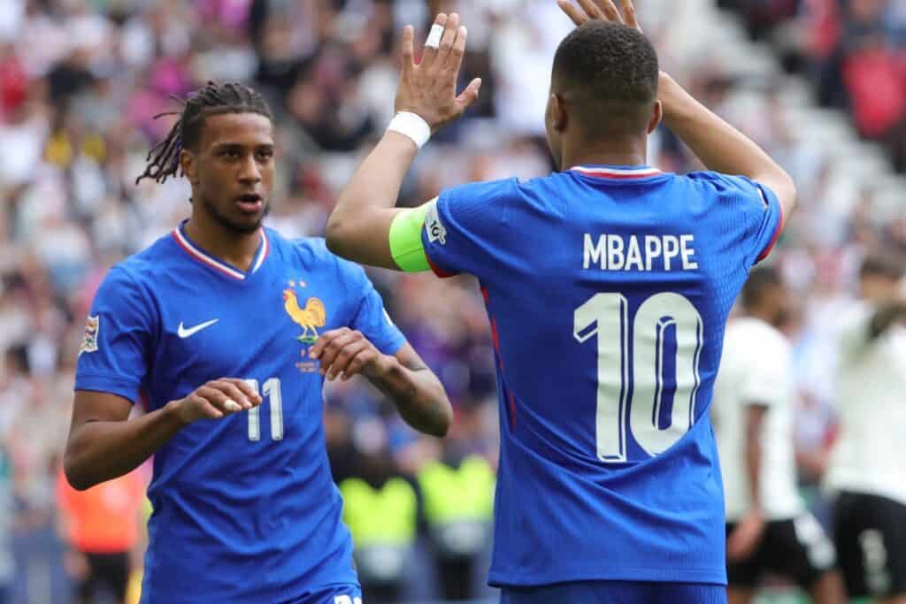 Michael Olise, Kylian Mbappe