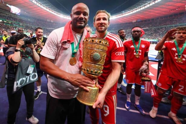 Vincent Kompany und Harry Kane