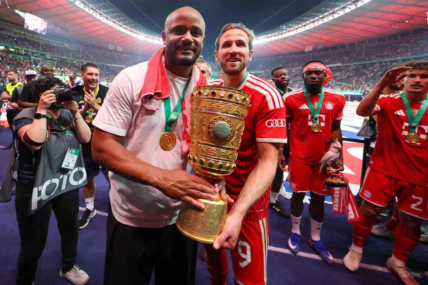 Vincent Kompany und Harry Kane