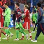 Aleksandar Pavlovic, Manuel Neuer, Jonas Urbig, Luis Diaz, Nathaniel Brown