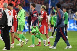 Aleksandar Pavlovic, Manuel Neuer, Jonas Urbig, Luis Diaz, Nathaniel Brown