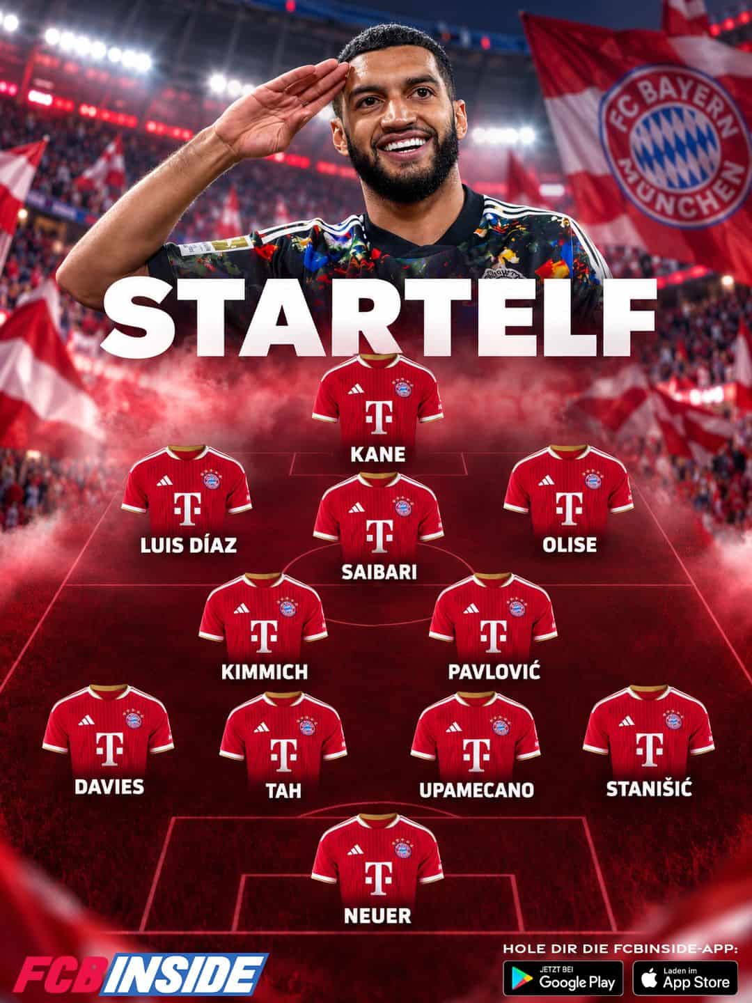 FC Bayern Startelf