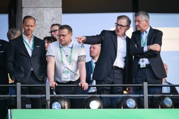 Rouven Kasper, Max Eberl, Jan-Christian Dreesen, Herbert Hainer